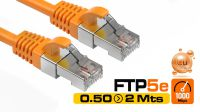 Cable de red FTP Cat. 5E Naranja