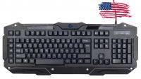 Teclado gaming retroiluminado com teclas programáveis