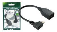 Cabo de transferência para telemóvel Micro USB a USB OTG