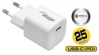 Transformador USB 110-240V 1xUSB-C PD 3A máx. 25W branco
