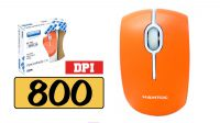 HN 7708 : Rato óptico mini 800Dpi USB Slim (Laranja)