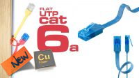 Cabo de rede Flat U/UTP Cat. 6A CU Azul