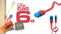 Cabo de rede Flat U/UTP Cat. 6A CU Vermelho