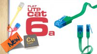 Cabo de rede Flat U/UTP Cat. 6A CU Verde