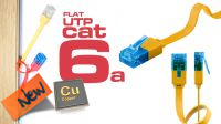Cabo de rede Flat U/UTP Cat. 6A CU Amarelo