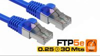 Cable de red F/UTP Cat.5E CCA Azul