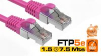 Cabo rede F/UTP  Cat. 5E  CCA  AWG26/7 Rosa