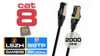 Cabo de rede Cat. 8 S-FTP CU AWG27/7 LSZH preto