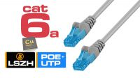 Cable de red Cat.6A U-UTP LSZH Cobre AWG26/7 Gris
