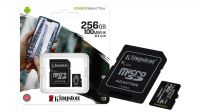Tarjeta Micro SDHC Kingston Class 10Mb/s - 100Mb/s con adaptador