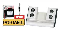Coluna portátil de alta qualidade para IPOD 2x2W branca