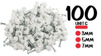 Kit Grampos Cabo Redondo com 100PCS em Branco