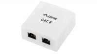 Caixa de superficie Cat.6 FTP 2x RJ45 branco