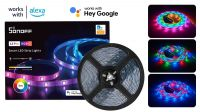 Tira LED SL3 RGB con Controlador Wifi 2.4GHz - Compatible con Amazon Alexa - IP54 - 5m