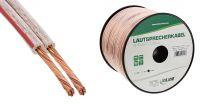 Cable de audio bobina 2 x 2.5mm transparente 100m