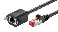 Cabo de rede de extensão F/UTP RJ45-RJ45 Cat.6 certificado CU 2m