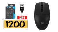 Ratón óptico 1200 Dpi USB 2.0 negro Natec Ruff Plus