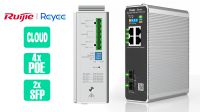 Switch Ruijie/Reyee 4p. Giga Industrial 3xPoe+, 1xPoe+, 90W + 2xSFP DIN IP40