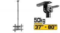 Soporte de techo LCD universal 37" - 80" 600 x 400mm 50Kg Máx. Negro
