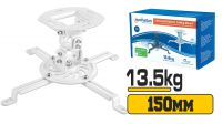 Soporte proyector Universal techo 135mm 25Kg gris