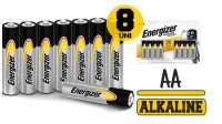 Pilha AA/LR6 Energizer alcalina 1.5v blister (8)