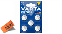 Pilha Litio Varta 3V CR2032 (5)