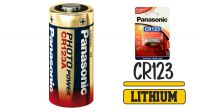 Pilha de Lítio Panasonic CR123A 3V