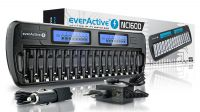 Carregador pilhas EverActive Lithium-NiMH x 16 pilhas LCD NC1600