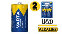 Pilha Varta LR20 alcalina 1.5V blister (2)