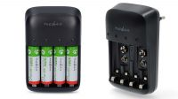 Carregador de pilhas AA/AAA/9 V