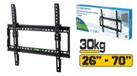 Suporte parede LCD 26-70" 400x400 30Kg Tilt 15º preto