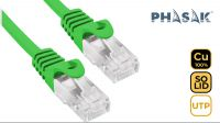 Cabo de rede UTP Phasak Cat. 6 CU Verde