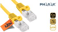 Cable de Red UTP Phasak Cat.6 CU Amarillo