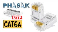 Conector Phasak Cat. 6A UTP com guia máx. 24AWG (10)
