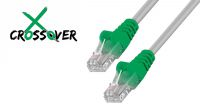 Cabo de rede crossover U/UTP RJ45-RJ45 Cat.5 CCA cinza