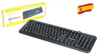 Teclado USB com adaptador para PS/2 com layout Espanhol