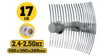 Antena direccional de grelha 17 dBi