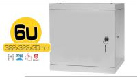 Armario mural 10" 6U puerta metálica desmontada 322mm x 322mm x 300mm