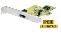 Tarjeta PCI Express SATA II 1 puerto interno y 1 puerto externo