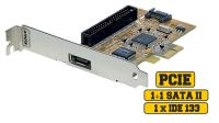 Tarjeta PCI Express SATA II 1 interno /1 x eSATA II/1 x IDC 50