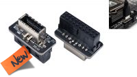 Conetor adaptador USB 3.0  19P F Motherboard a USB3.1/3.2 Tipo C(20P) p/frontal