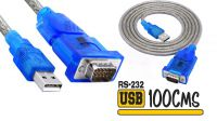 Cable Adaptador USB a Serie DB09 M/M 1m.