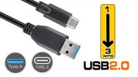 Cable USB 3.1 C Macho a USB  A Macho