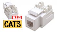 Conector Keystone Hembra RJ12 (6P6C) B110 blanco