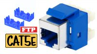 Conector FTP RJ45 Cat5 Hembra refuerzo metálico
