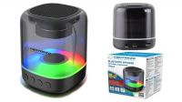 Coluna Bluetooth 5.0 RGB VIOLA MicroSD USB Aux 3.5mm preto