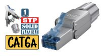 Conector RJ45 STP Cat.6A 08P toolless