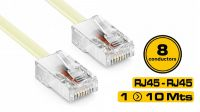 Cabo de extensão RJ 45 8P M/M