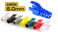 Protector de conector RJ45 ABS/PVC 6mm (20unid)