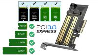 Tarjeta Ugreen CM302 PCI-E 3.0 M.2 M-key/M.2 B-key NVMe/NGFF SSD